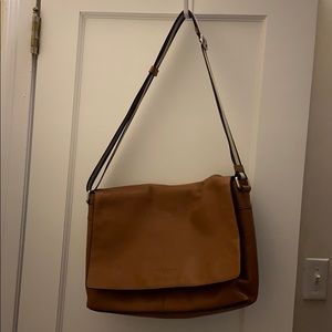 Coach leather messenger bag
